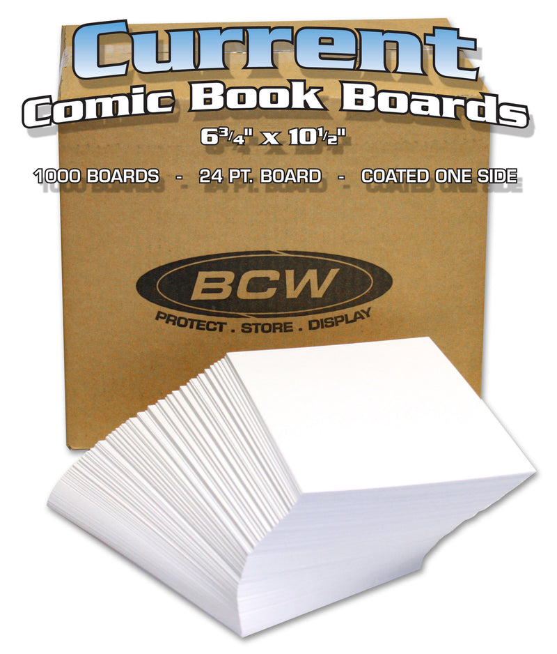 BCW Current Comic Book Backing Boards – 100 Count