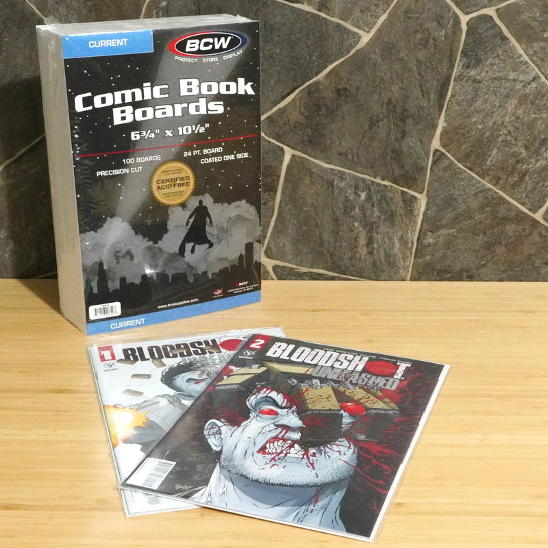 BCW Current Comic Book Backing Boards – 100 Count