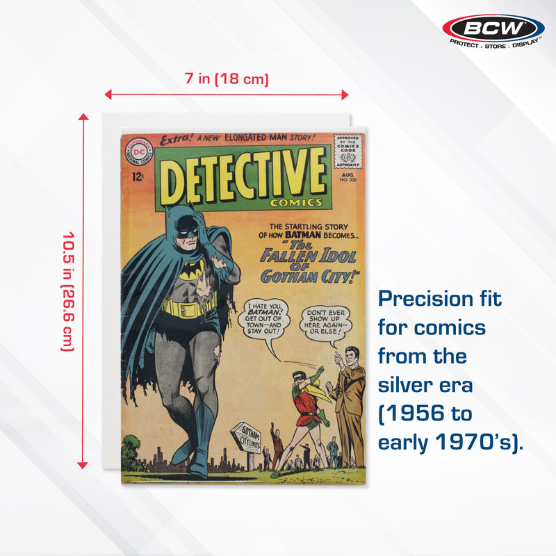 BCW Silver Comic Backing Boards – 200 Count