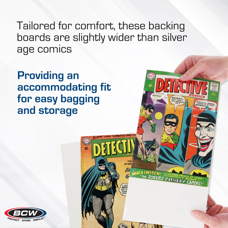 BCW Silver Comic Book Backing Boards – 100 Count