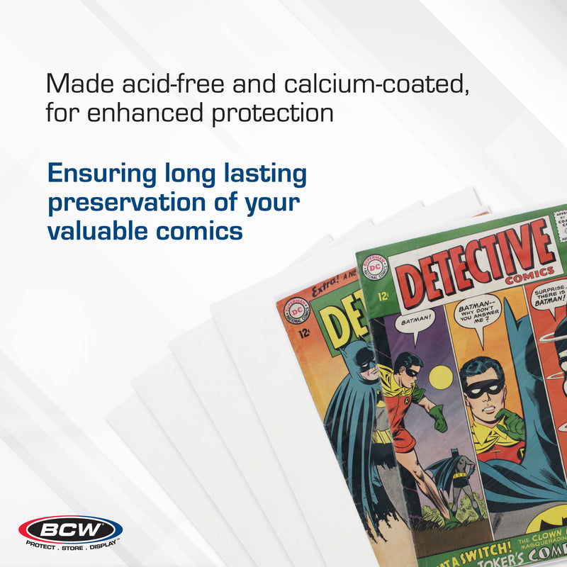 BCW Silver Comic Book Backing Boards – 100 Count