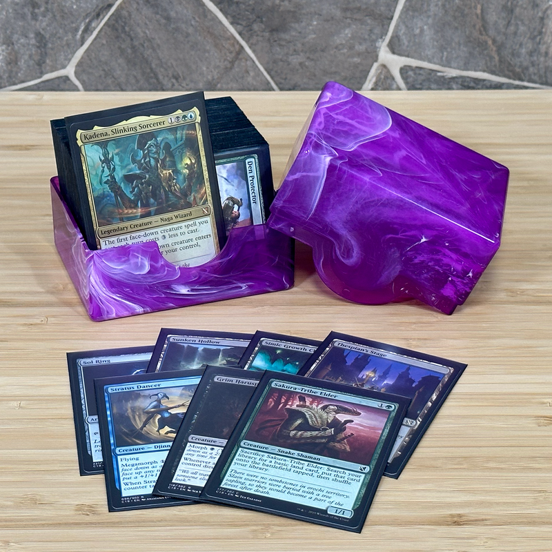 BCW Prism Deck Case Polished Charoite Purple