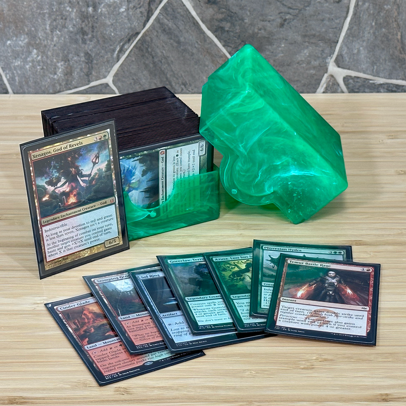 BCW Prism Deck Case Polished Jade Green