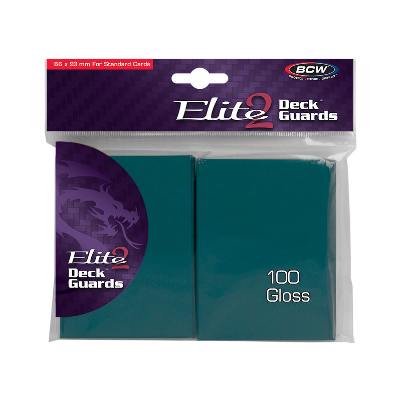 BCW Deck Guard Elite2 Glossy Teal (100ct)