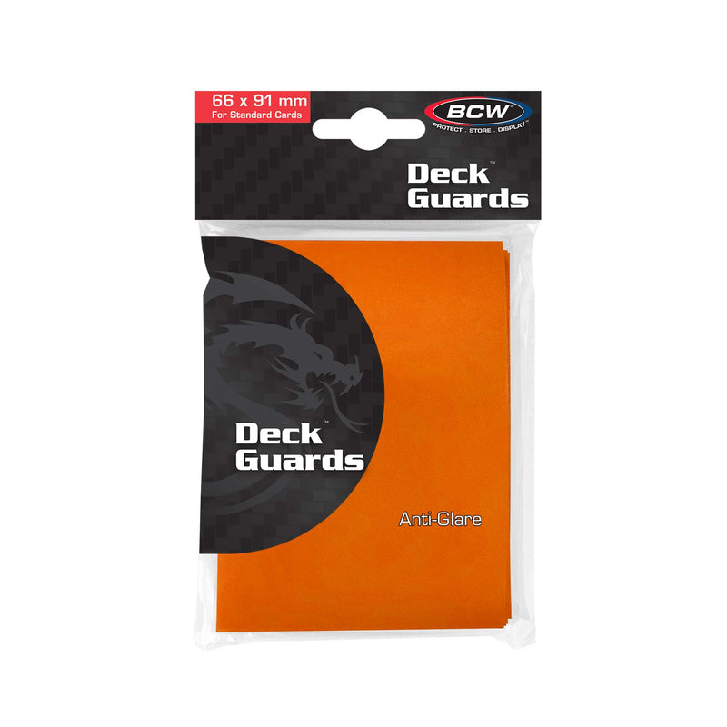 BCW Deck Guard Double Matte Orange (50ct)
