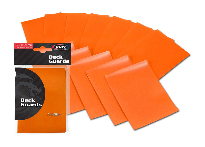 BCW Deck Guard Double Matte Orange (50ct)