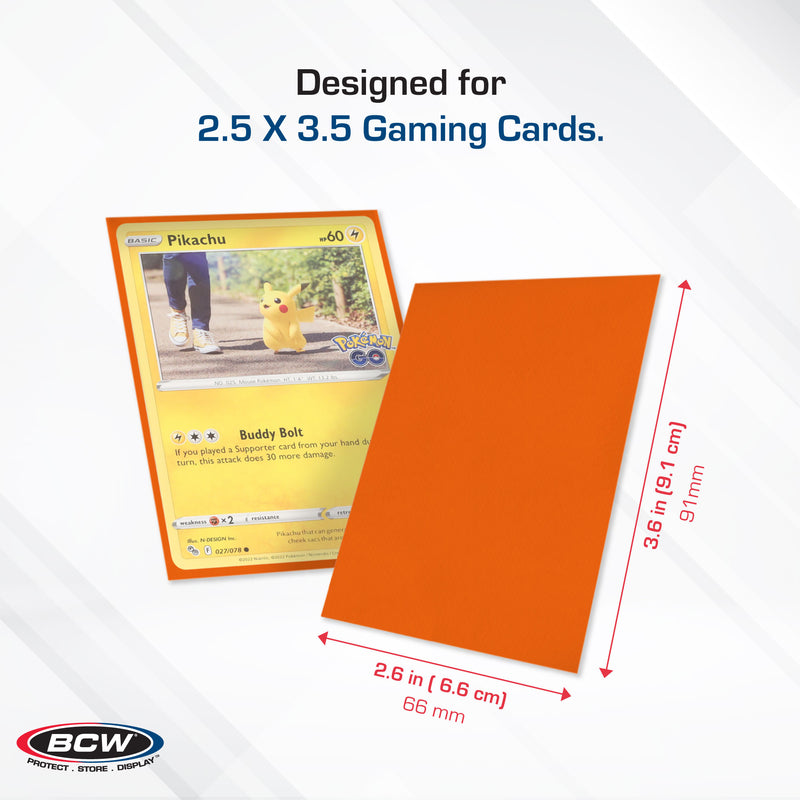 BCW Deck Guard Double Matte Orange (50ct)