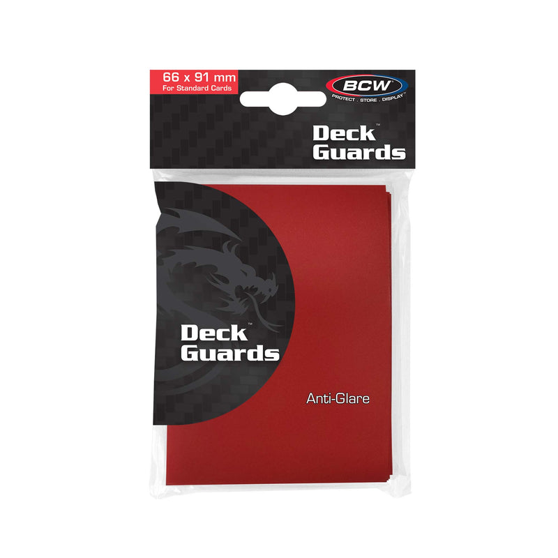 BCW Deck Guard Double Matte Red (50ct)