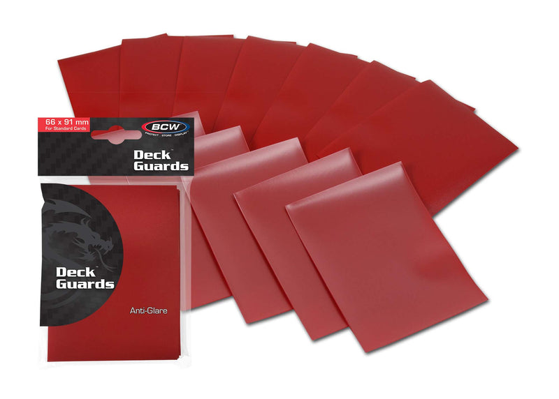 BCW Deck Guard Double Matte Red (50ct)