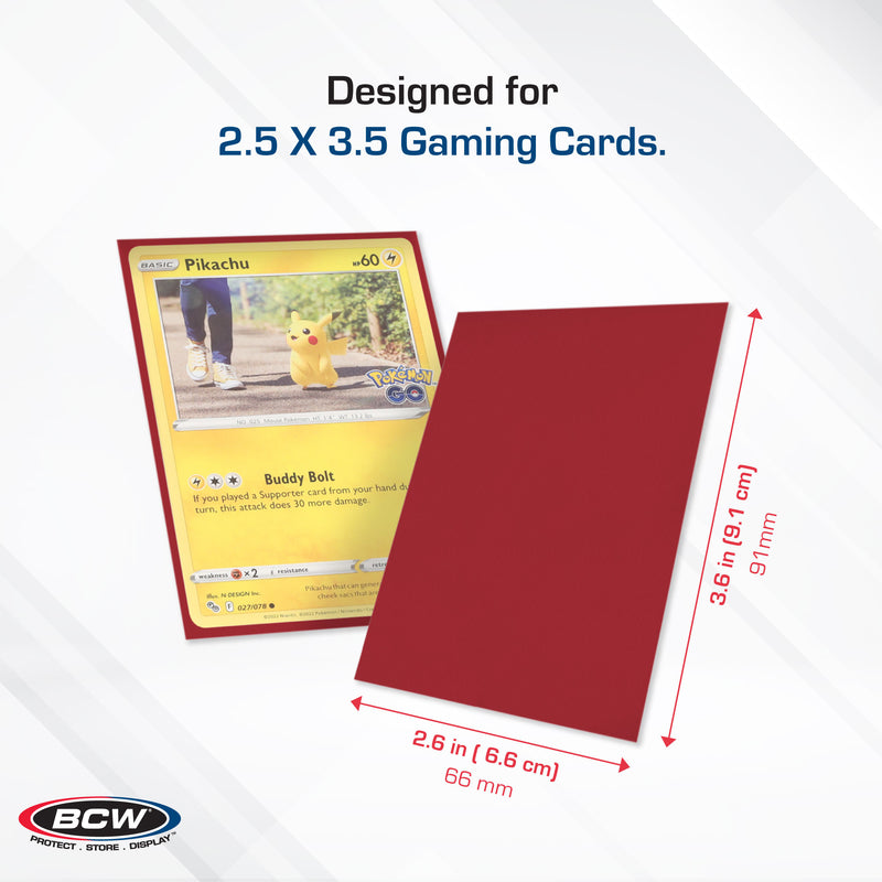 BCW Deck Guard Double Matte Red (50ct)