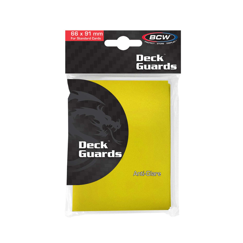 BCW Deck Guard Double Matte Yellow (50ct)