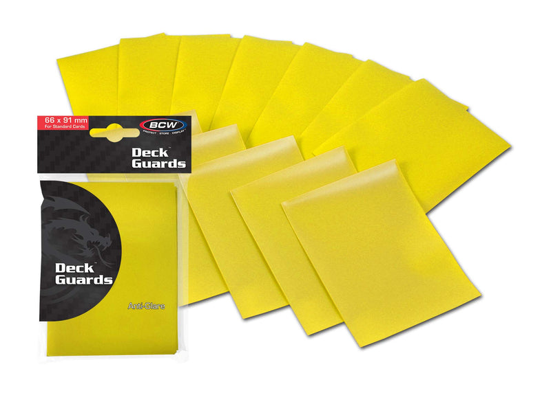 BCW Deck Guard Double Matte Yellow (50ct)