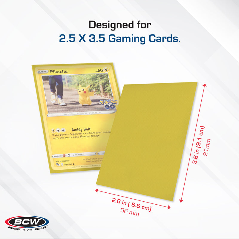 BCW Deck Guard Double Matte Yellow (50ct)