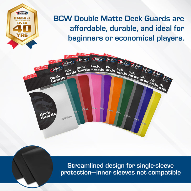 BCW Deck Guard Double Matte Gray (50ct)
