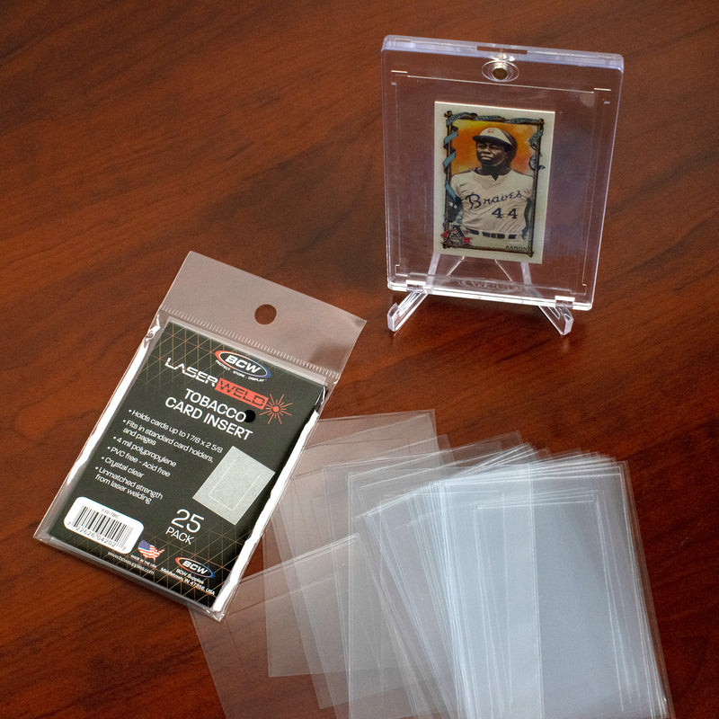 BCW LaserWeld Tobacco Card Insert Sleeves (25 Pack)