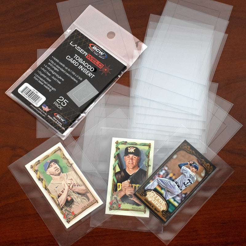 BCW LaserWeld Tobacco Card Insert Sleeves (25 Pack)
