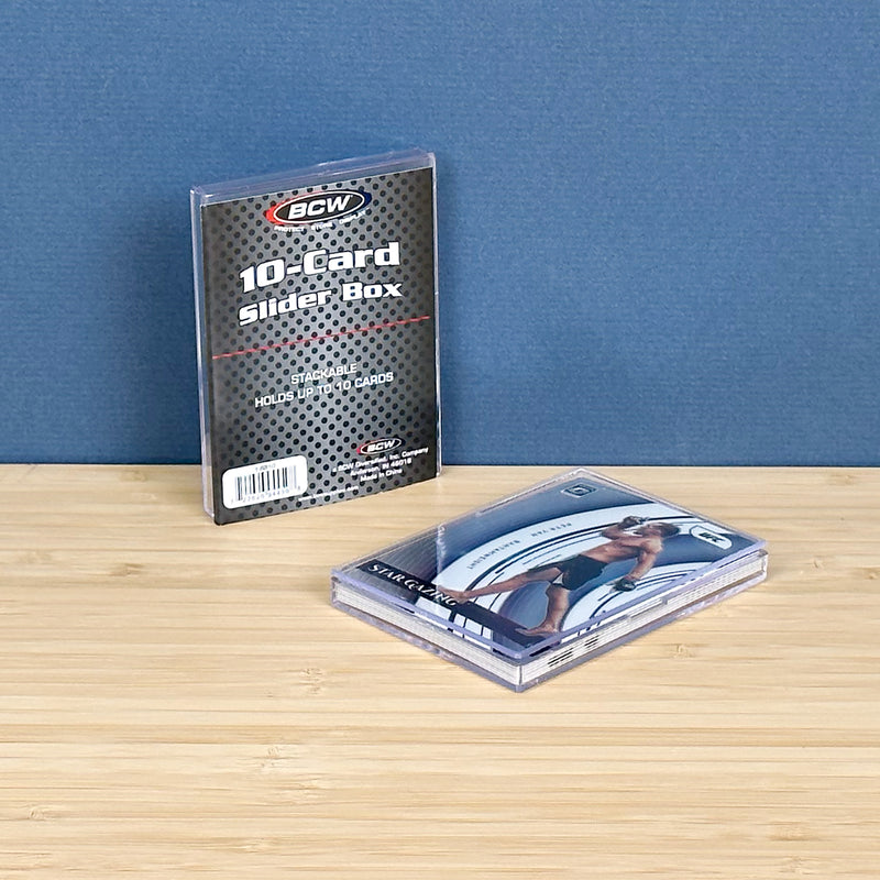 BCW 2-Piece Slider Box - 10 Card Trading Card Case