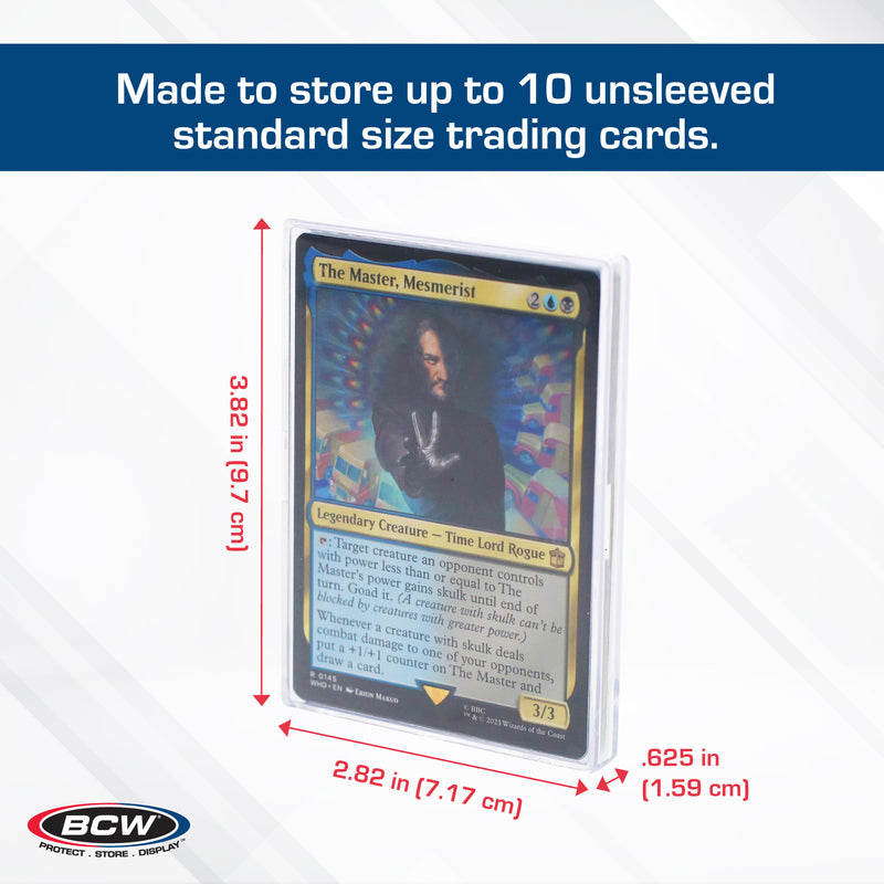 BCW 2-Piece Slider Box - 10 Card Trading Card Case