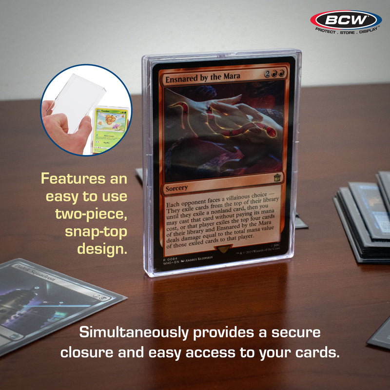 BCW 2-Piece Slider Box - 10 Card Trading Card Case