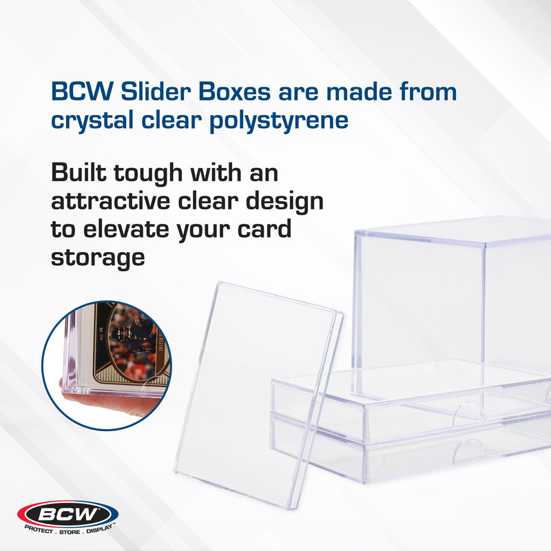 BCW 2-Piece Slider Box - 10 Card Trading Card Case