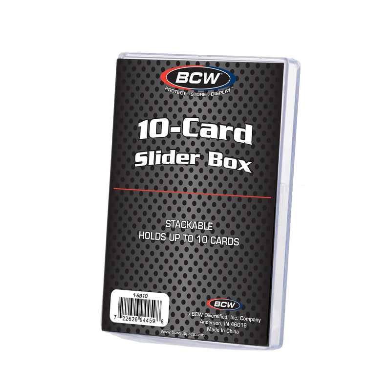 BCW 2-Piece Slider Box - 10 Card Trading Card Case