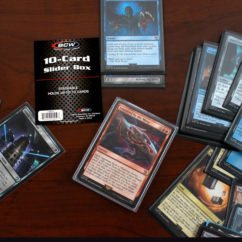 BCW 2-Piece Slider Box - 10 Card Trading Card Case