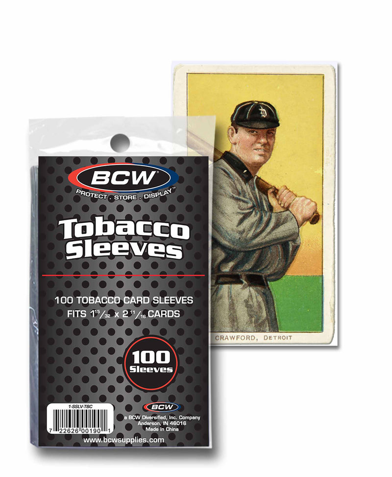 BCW Tobacco Card Sleeves (100 Pack)