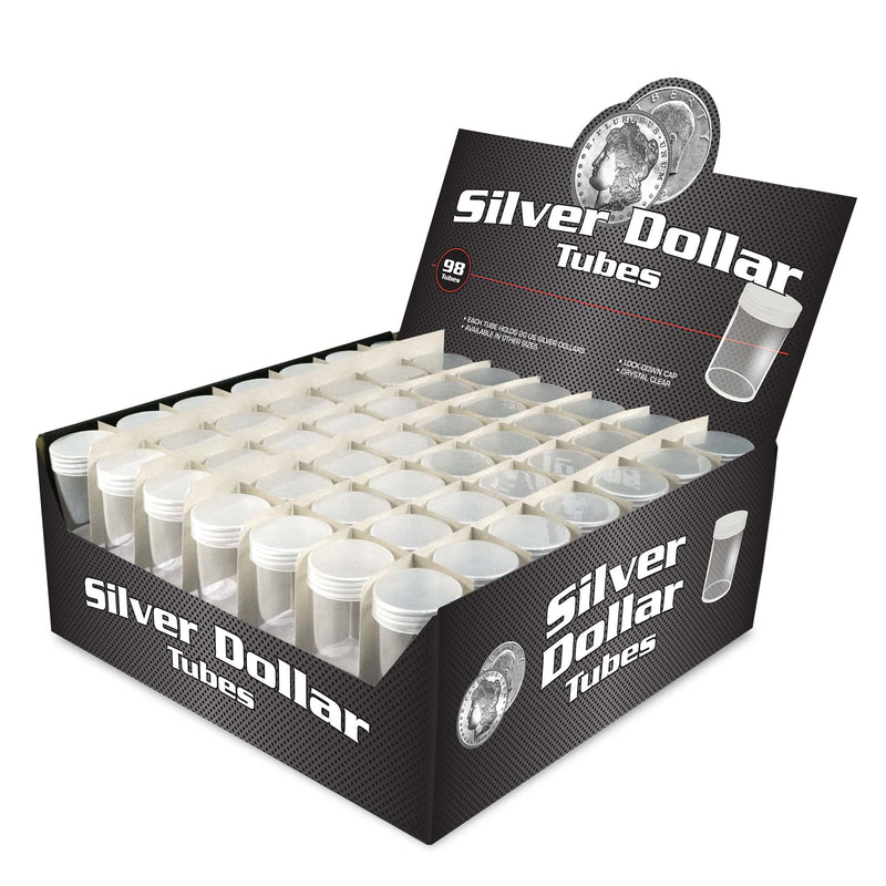 BCW Coin Tube – Silver Dollar – Holds 20 Silver Dollars