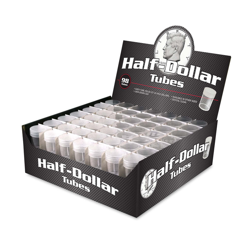 BCW Coin Tube – Half-Dollar – Holds 20 Half-Dollars