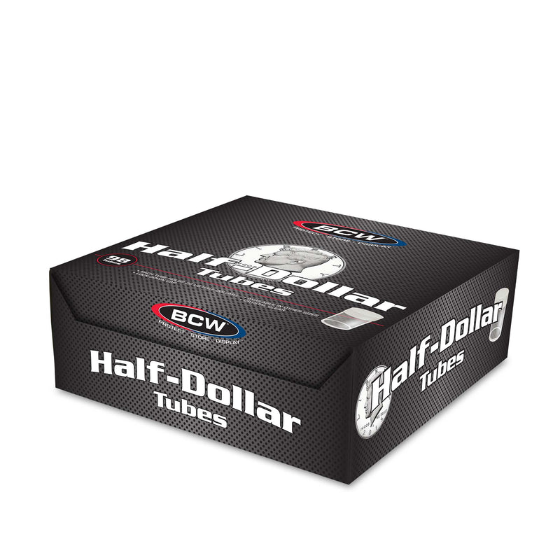 BCW Coin Tube – Half-Dollar – Holds 20 Half-Dollars