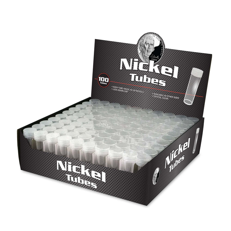 BCW Nickel Coin Tubes - 5 Pack