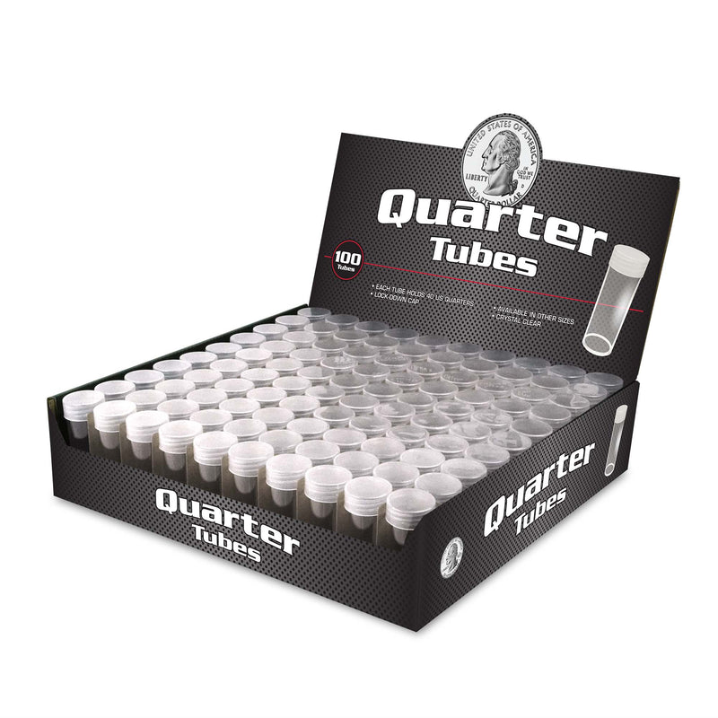 BCW Quarter Coin Tubes - 5 Pack