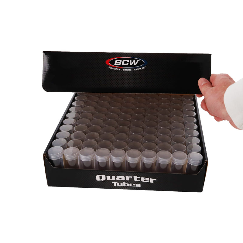 BCW Quarter Coin Tubes - 5 Pack