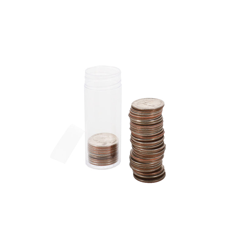 BCW Coin Tube – Quarter – Holds 40 Quarters