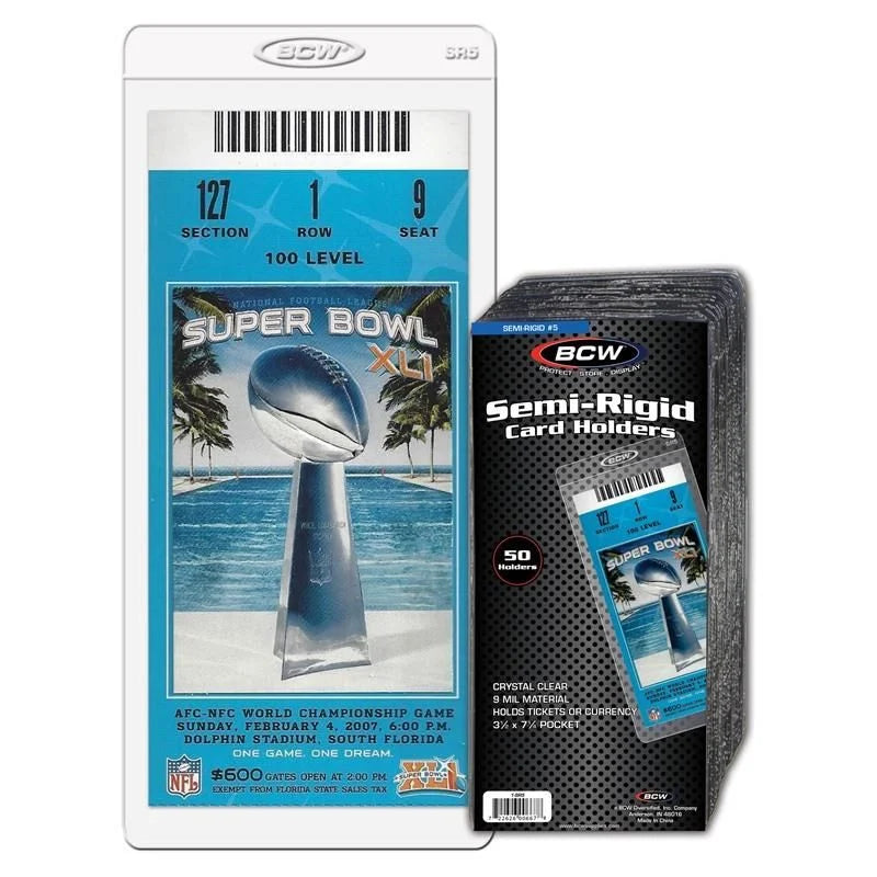BCW Semi-Rigid Card Holder #5 (Single)
