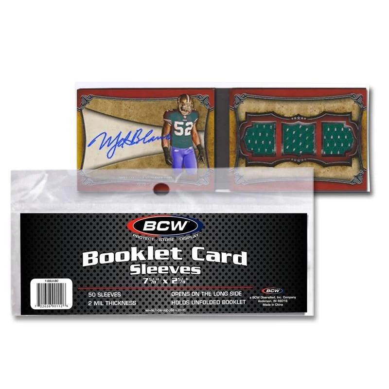 BCW Booklet Card Sleeves (50 Pack)