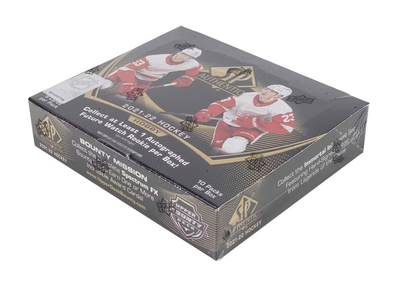 2021-22 Upper Deck SP Authentic Hockey Hobby Box | 2 Autographs