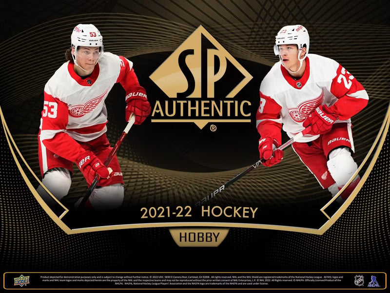 2021-22 Upper Deck SP Authentic Hockey Hobby Box | 2 Autographs