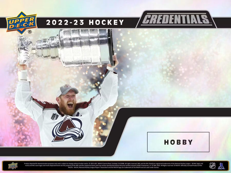 2022-23 Upper Deck Credentials Hockey Hobby Pack (6 Cards)