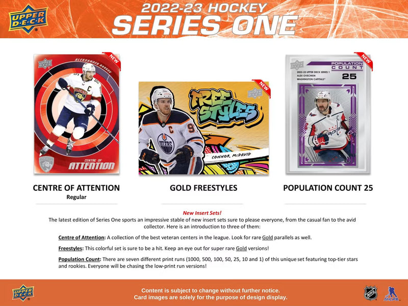 2022-23 Upper Deck Series One Hockey Hobby Box