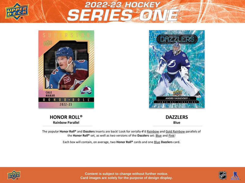 2022-23 Upper Deck Series One Hockey Hobby Box