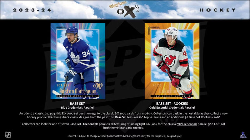 2023-24 Upper Deck Skybox E-X 2000 Hockey Hobby Pack | 2 Cards