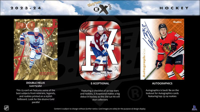 2023-24 Upper Deck Skybox E-X 2000 Hockey Hobby Pack | 2 Cards