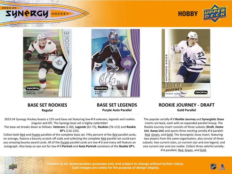 2023-24 Upper Deck Synergy Hockey Hobby Pack