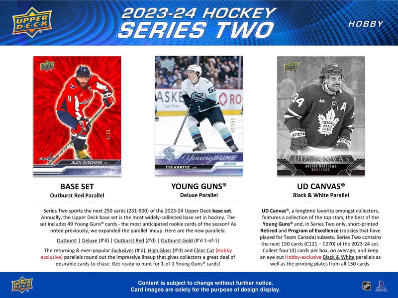 2023-24 Upper Deck Series Two Hockey Hobby Pack