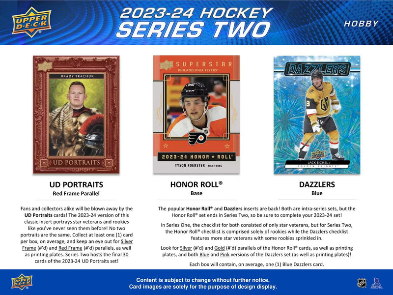 2023-24 Upper Deck Series Two Hockey Hobby Pack