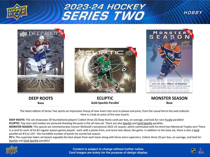 2023-24 Upper Deck Series Two Hockey Hobby Pack