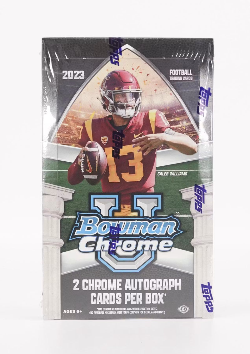 2023 Bowman University Chrome Football Hobby Box