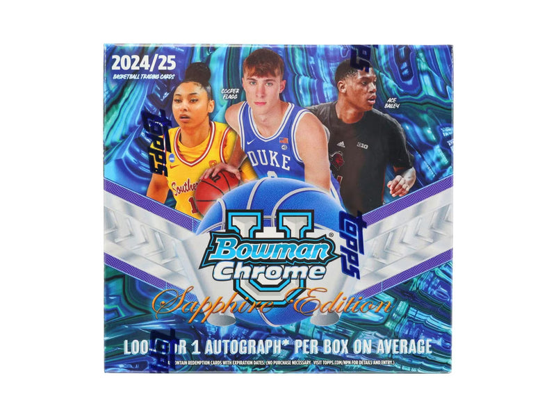 2024-25 Bowman University Chrome Basketball Sapphire Edition Hobby Box