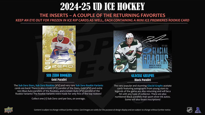 2024-25 Upper Deck Ice Hockey Hobby Pack